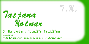 tatjana molnar business card